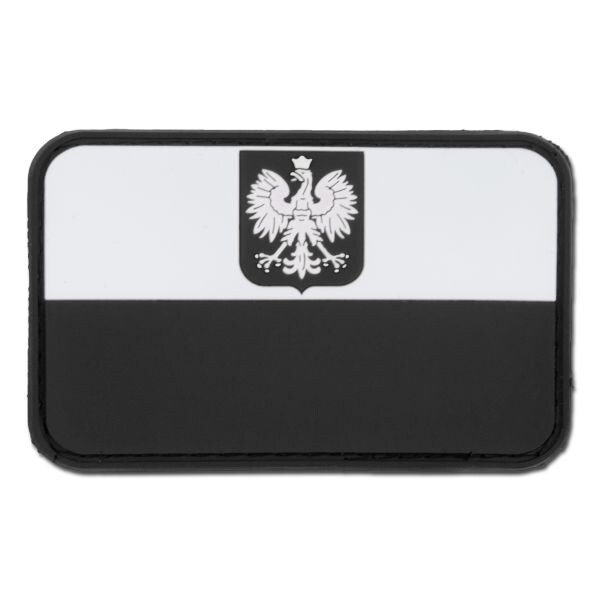 3D Patch Flag Poland with Coat of Arms swat